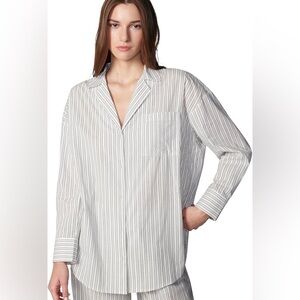 NWT florence by mills Long- Sleeve Button Up Pajama Shirt Size XXS